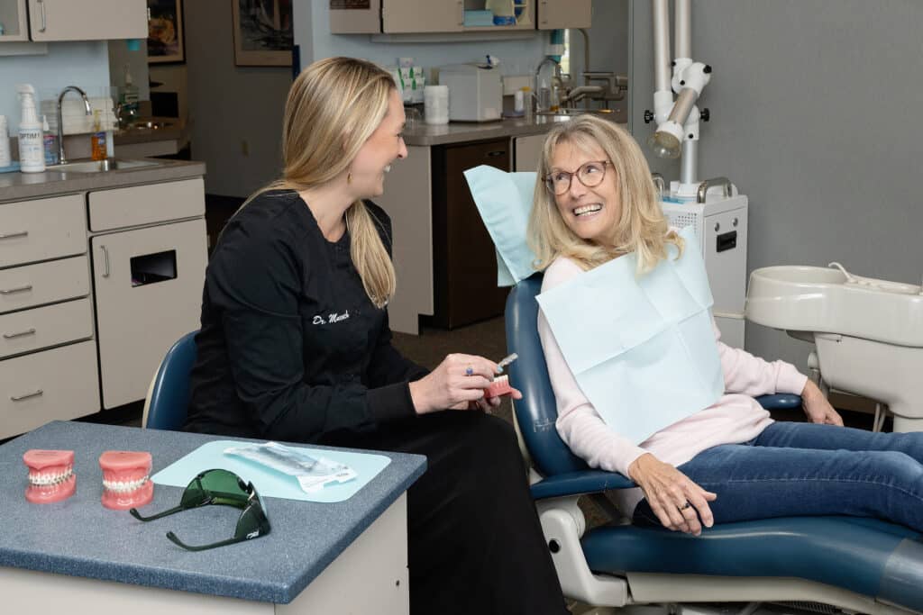 Doctor and patient at Lewisburg Orthodontic Associates in Lewisburg, PA